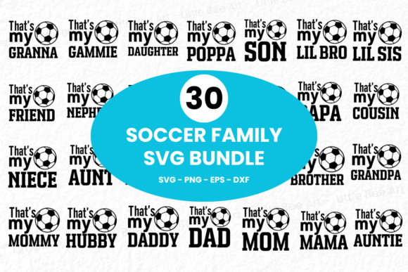 31 Soccer Family SVG Bundle – Vol 9 Graphics & T-Shirt Designs