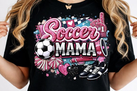 Faux Preppy Game Day Soccer Mama PNG Graphics