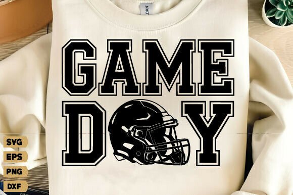 Football Game Day SVG PNG: Soccer Graphics for T-Shirt Designs