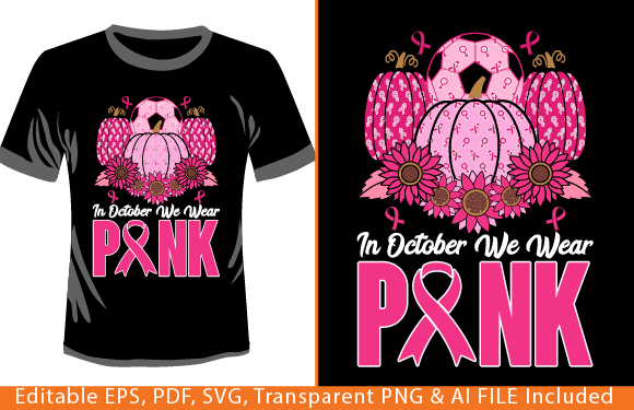 In October We Wear Pink Soccer Breast Graphics Review