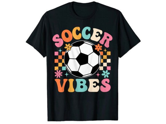Retro Soccer Vibes Graphics & T-Shirt Designs