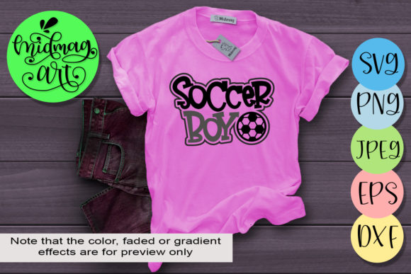 Soccer Boy Graphics for T-Shirt Designs