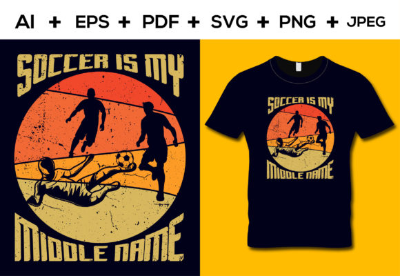 Soccer is My Middle Name T-Shirt Design Review
