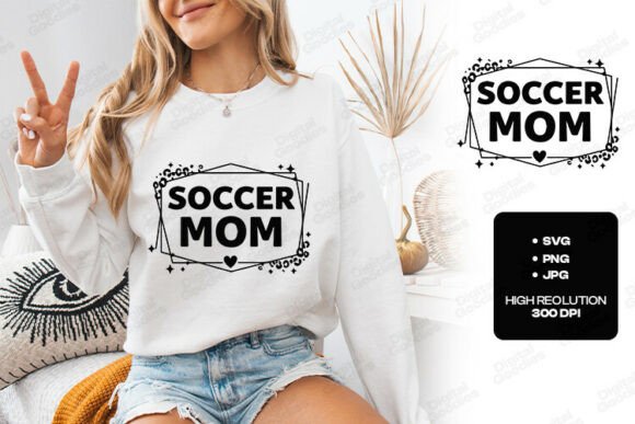 Soccer Mom Minimal Quote Design Graphics & T-Shirt Designs
