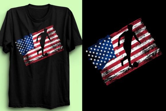 SOCCER T-SHIRT with AMERICAN FLAG 9: T-Shirt Design Review
