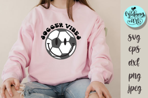 Soccer Vibes Svg, Sports Svg Review for Embroidery