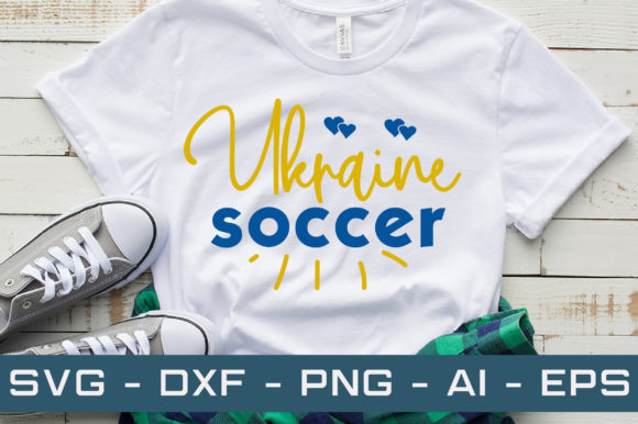 Ukraine Soccer SVG Cut File: Graphics for T-Shirt Designs and Branding