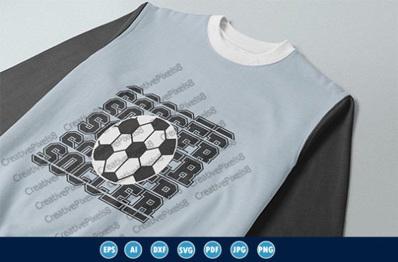 Vector Soccer Typographic Graphics for T-Shirt Designs